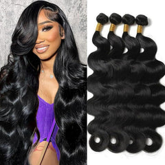 Lemeiily 16A raw Brazilian hair bundles 18 inch for natural blend and versatility.