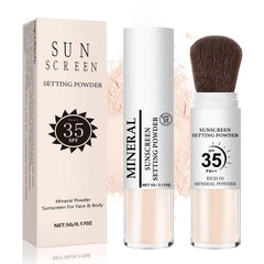 LemonSac mineral powder bottle for precise SPF 35 coverage
