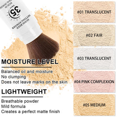LemonSac brush applying powder with precision