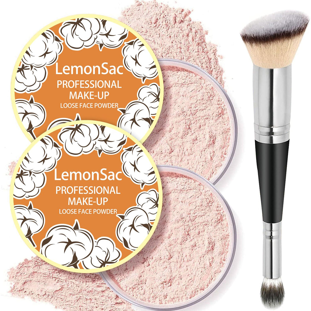 LemonSac Loose Face Powder packaging with a matte oil-control finish.