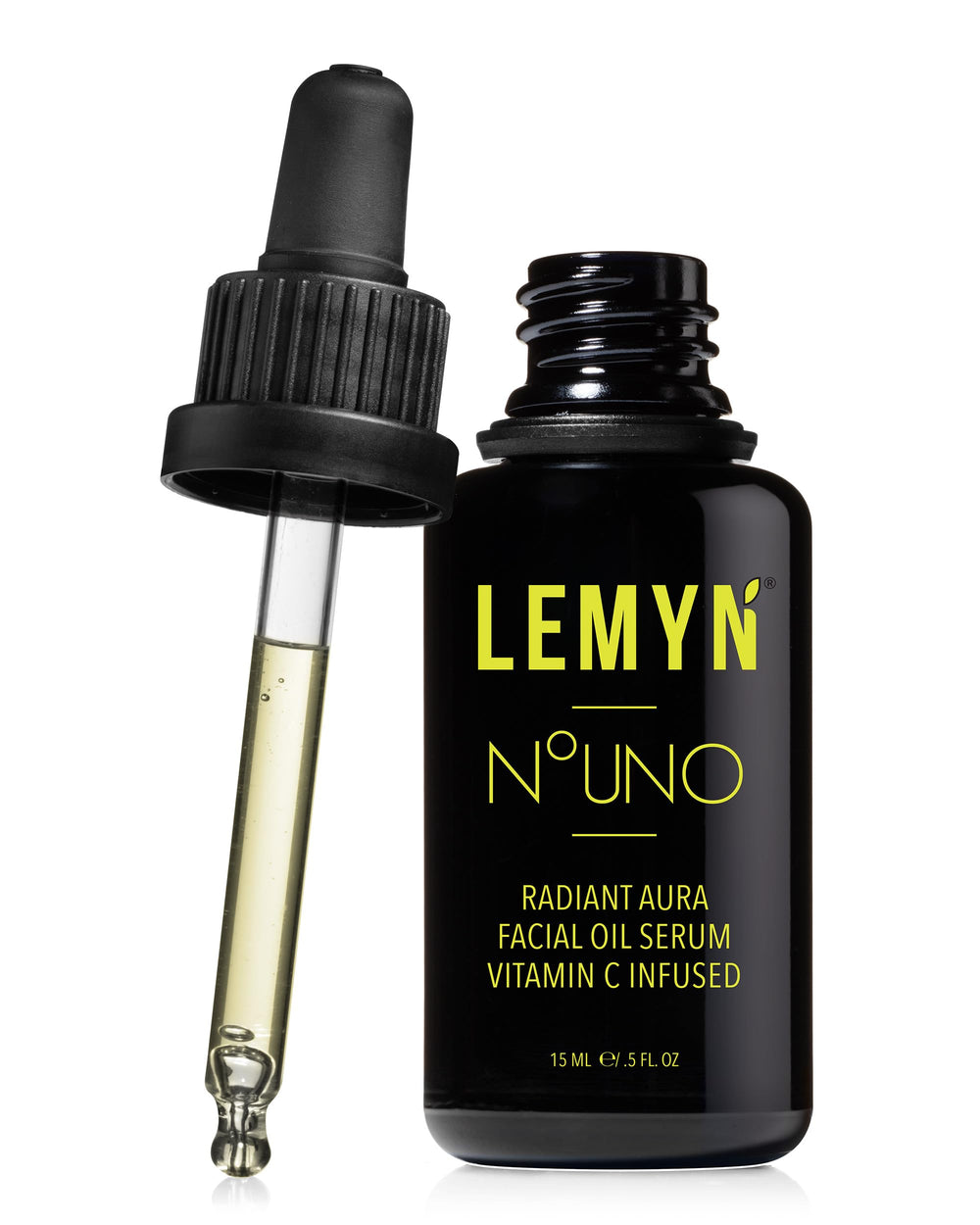 Lemyn Organics Hydrate & Glow bottle pour for smooth, even application