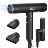 LENA travel hair dryer folded compact design for easy packing and quick drying.