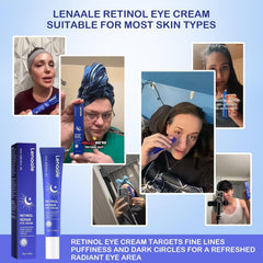 Lenaale eye area hydration close-up showing moisturized skin and refreshed texture
