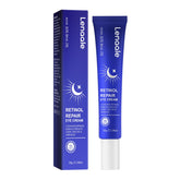 Lenaale Retinol Eye Cream tube close-up showing rich texture for gentle under-eye care