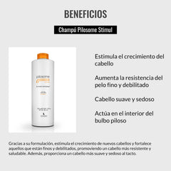 Lendan Pilosome Stimul Shampoo lather close-up suggests a rich, refreshing cleanse.