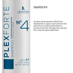 Hair showing shine and hydration after using Lendan Plex Forte Nº4