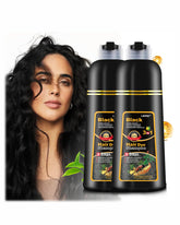 Leorx 2pack black hair dye shampoo bottle for easy at-home color.