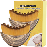 LEPIAOPIAO lymphatic contour brush in side view for precise facial contouring.