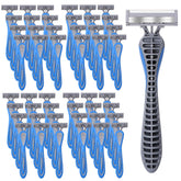 Leriton 60-pack disposable razors for bulk hotel use and travel.