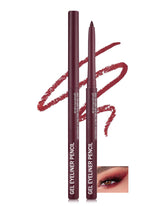 Lestpola burgundy matte gel eyeliner pencil provides precise color for day-night looks.