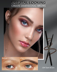 Lestpola double-headed brow pencil with brush for precise filling and blending.