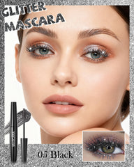 Lestpola golden glitter mascara delivers radiant length with diamond shimmer and smudge-resistant finish.