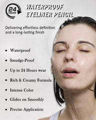 Lestpola waterproof, smudge-proof wear for all-day eye definition.