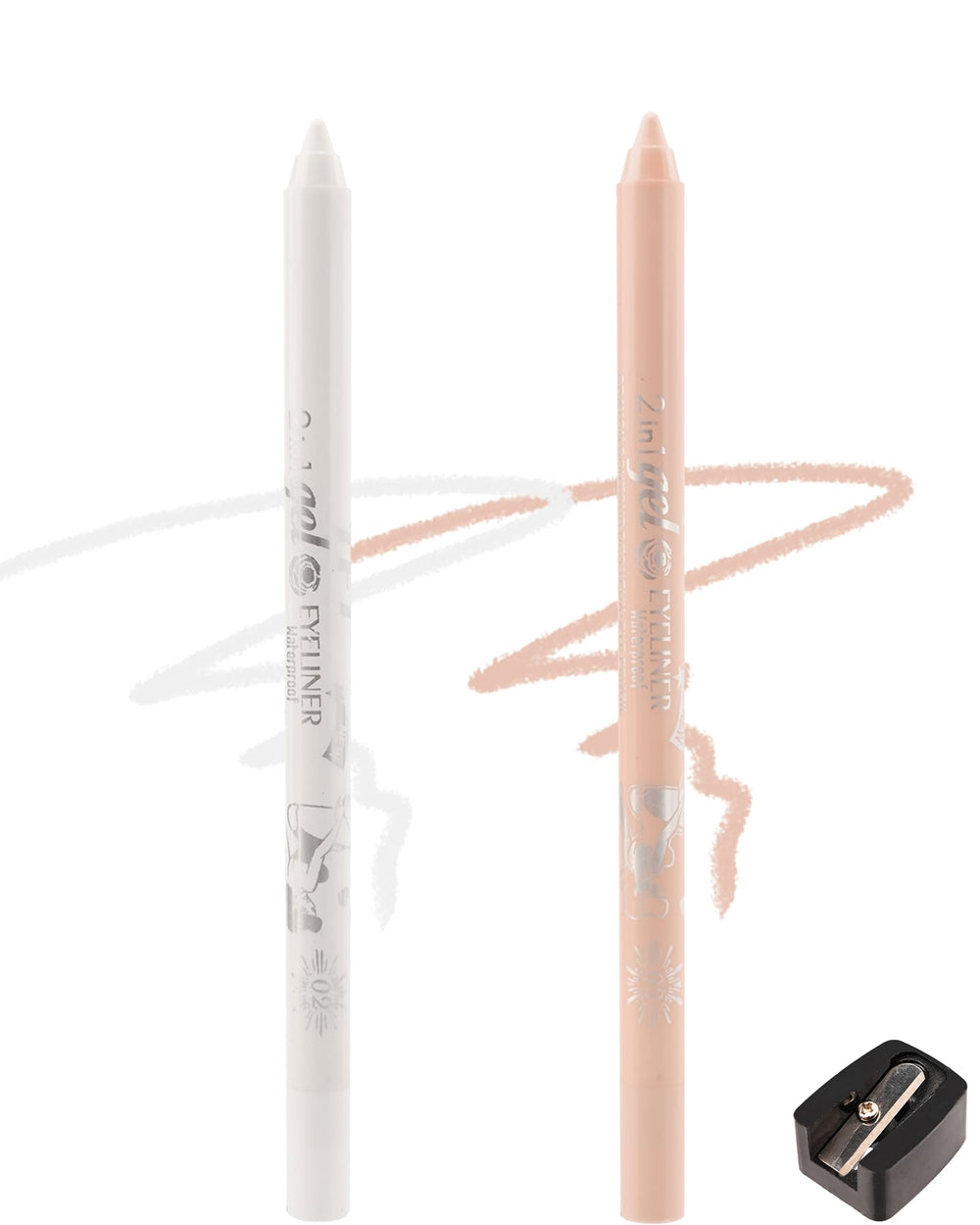 Lestpola White Nude Waterline Eyeliner Gel Pencil for precise inner rim definition