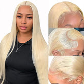 Letmieo 32-inch 613 lace-front wig with natural look for daily wear.