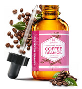 Leven Rose Coffee Bean Oil bottle pour for quick skin hydration