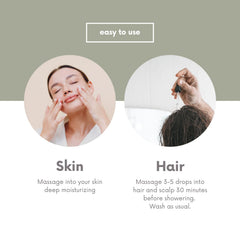 Skin application with Leven Rose Emu Oil for daily moisture
