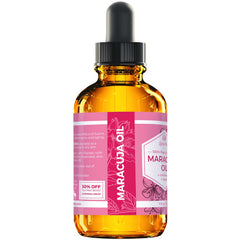 Leven Rose Maracuja Oil on damp hair ends nourishes and protects