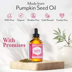 Leven Rose pumpkin seed oil massaged into scalp for nourishing care