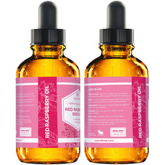 Leven Rose raspberry seed oil massaged into skin for hydration.