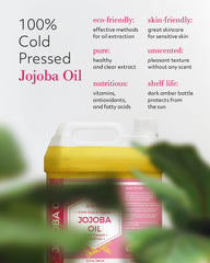 Leven Rose Jojoba Oil bulk pour bottle for easy skincare and blends