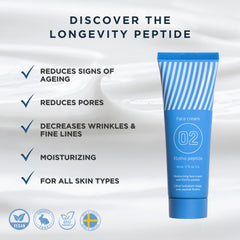 EiE peptide face moisturizer texture swatch shows silky-smooth absorption