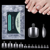 LEYKOSH Toe Nail Tips package for a convenient at-home manicure.