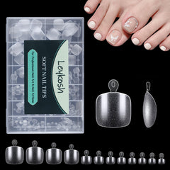 LEYKOSH Toe Nail Tips package for a convenient at-home manicure.