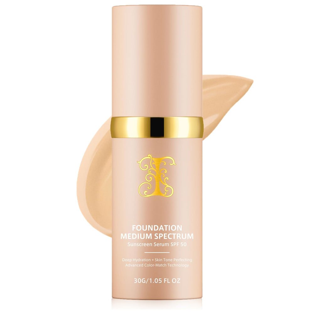 Leyosger Foundation 4 in 1 SPF 50 bottle shows an all-in-one solution for busy mornings.