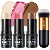 Lezero blush stick for natural, sun-kissed cheeks.