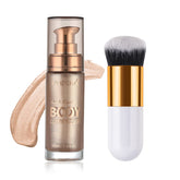 Lezero Body Shimmer Oil Rose Gold bottle for a sun-kissed glow