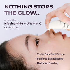 LG Pra.L Glasslike Vita Glow Serum dropper for precise, everyday brightening use.