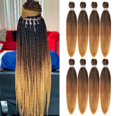Liang Dian pre-stretched braiding hair 22in main view for full-head installation.