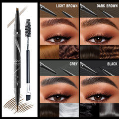 Liayozl brush tip and brow brush in use for precise brow shaping