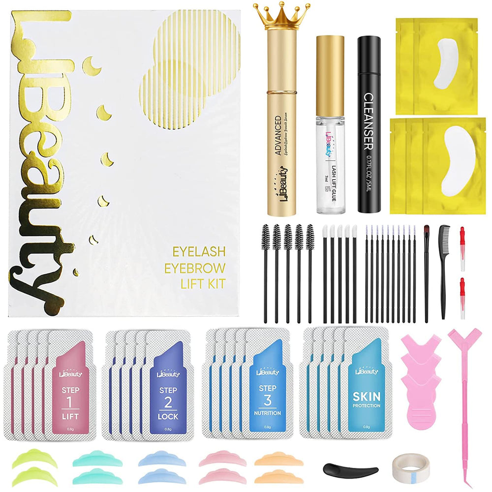 Libeauty eyelash lift kit bottle setup for effortless at home curling