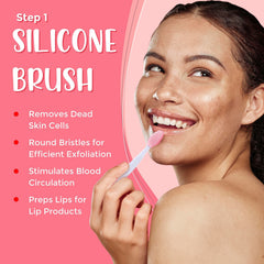 Lick Your Lips sugar lip scrub prepared to soften rough lip areas.