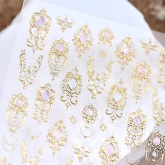 LIDUNANWU nail art stickers easy to apply on UV gel nails