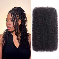 LifabBeauty Afro Kinkys 16-inch bulk hair bundle for protective styles
