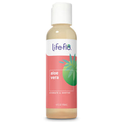 LIFE-FLO Aloe Vera bottle front view, showcasing soothing moisture for dry skin