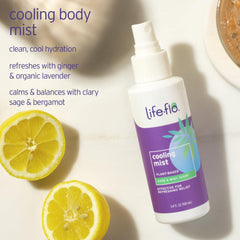 LIFE-FLO Cooling Mist aloe-lavender promotes soothing skin and refreshing feel.
