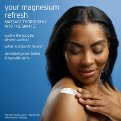 LIFE-FLO Magnesium Lotion vanilla bottle highlighting fragrance for relaxing routines.