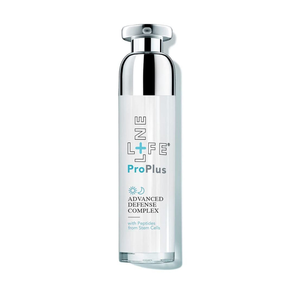 Lifeline ProPlus Daily Defense bottle close-up showing fragrance-free hydration for daily use.