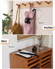 Lifeplus holder-mat hanging loop in use for storage on a door or hook