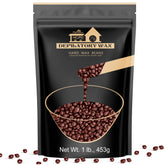 Lifestance Coffee Wax Beads in a 1lb jar for at-home waxing with smooth results.