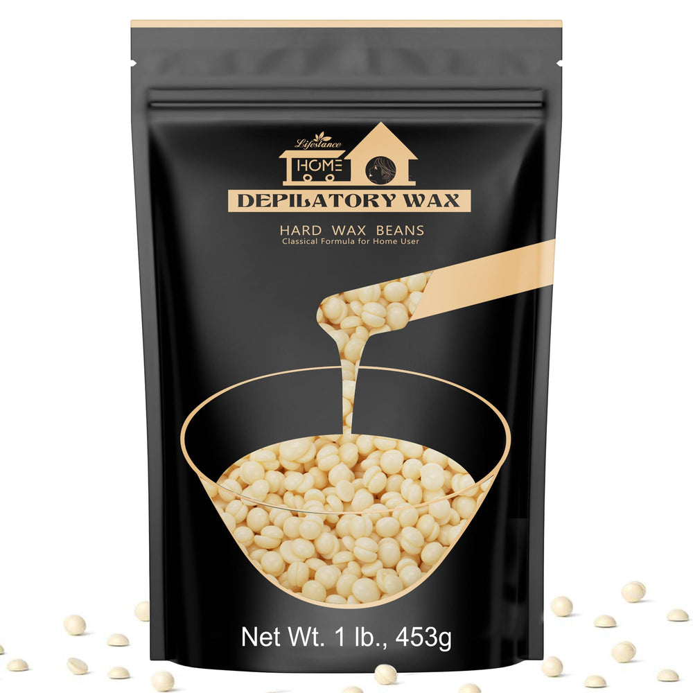Lifestance hard wax beads close-up for gentle removal on sensitive skin
