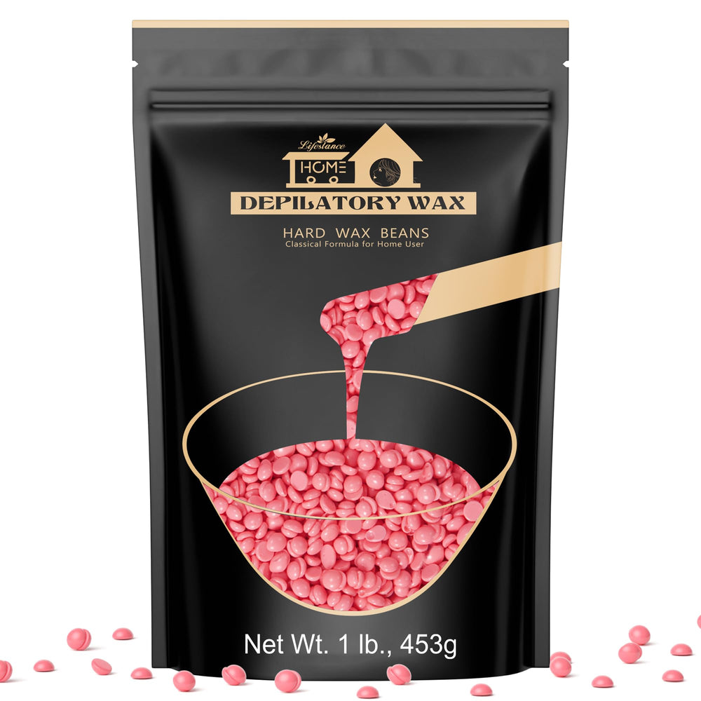 Lifestance hard wax beans leg wax for smooth legs at home.