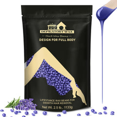 Lifestance Lavender Wax Beads packaging for at-home waxing convenience
