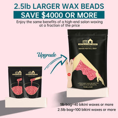 Lifestance rose wax beads melting at a lower temperature for gentle application.