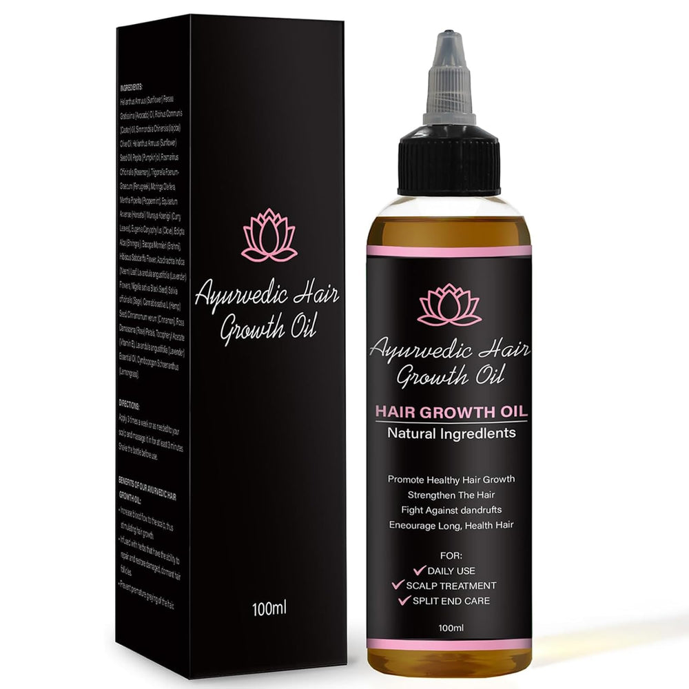 Lifewitqueenp Hair Growth Oil bottle showing the herbal formula for scalp care