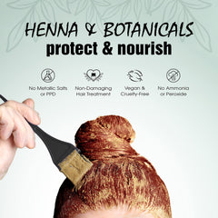 Light Mountain Henna smooth rinse after color development.